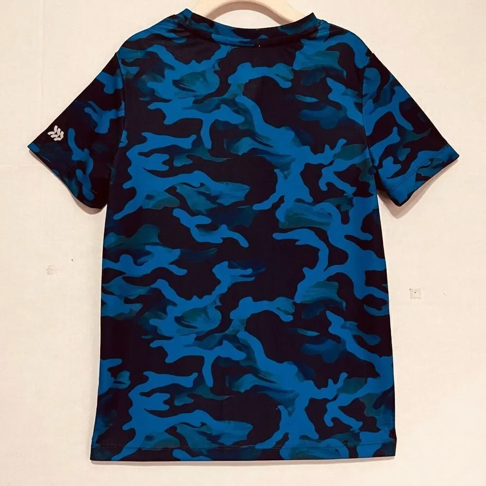 All In Motion Blue Camo Tee.  Boys Sz S (6/7)